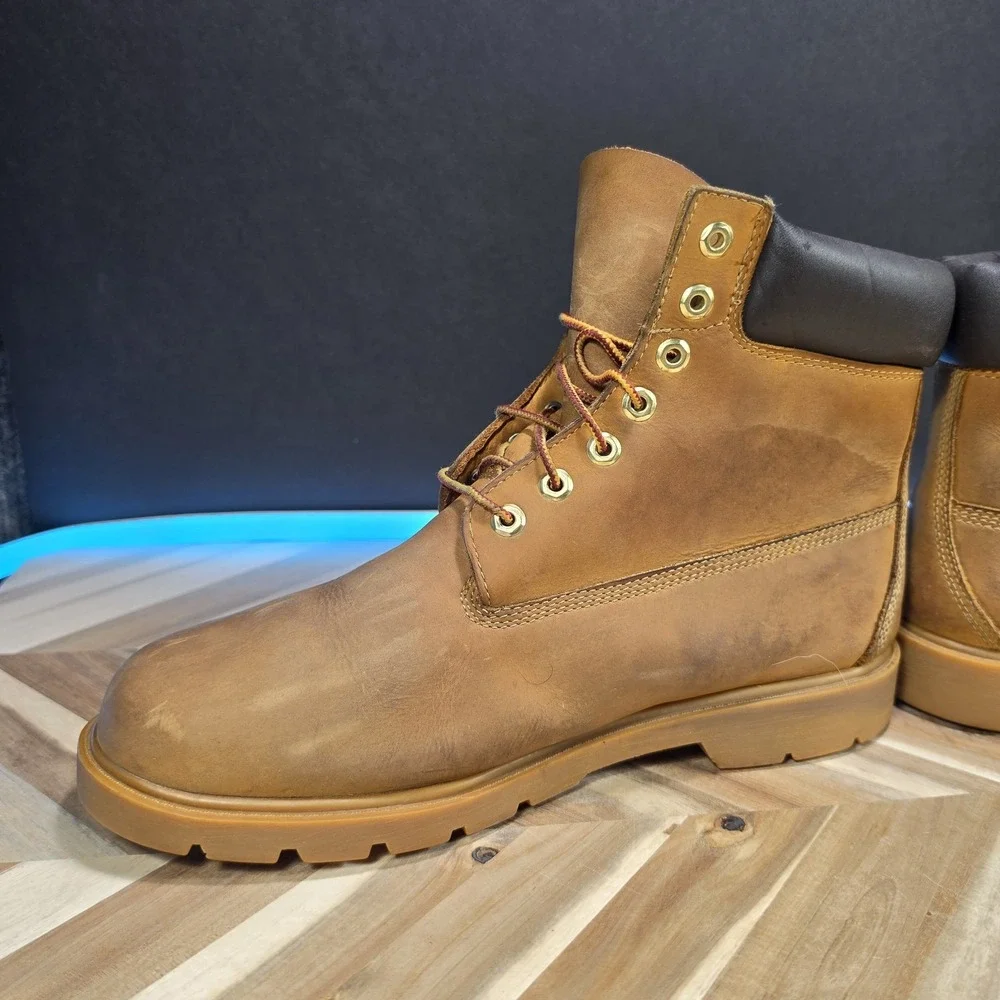 Timberland 6 Inch Basic Waterproof Men 12 18094 Wheat Nubuck Insulated Boots